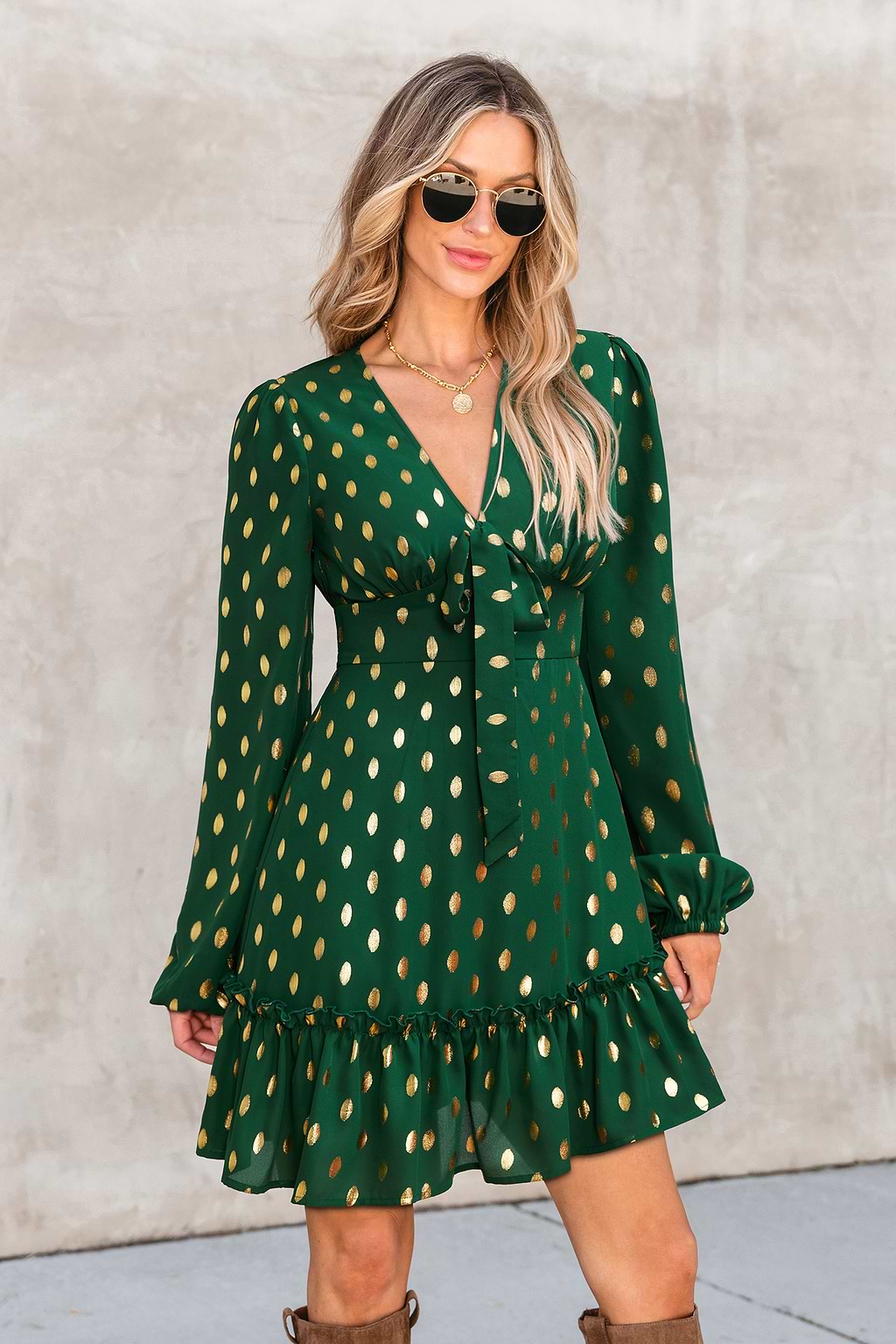 Vestido mini de lunares Pep Talk