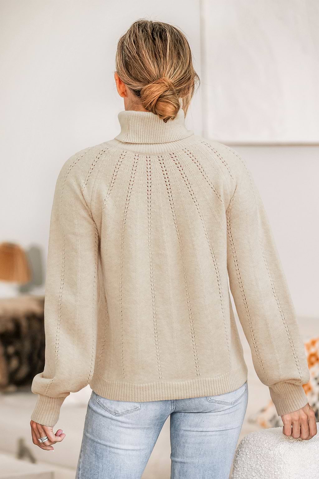 Blanket Statement Beige Sweater