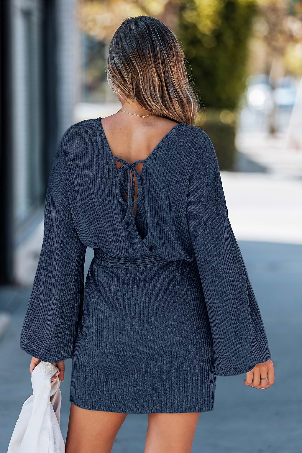 Mini abito blu con numeri angelici