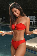 Flirty Flame Red Bikini Set