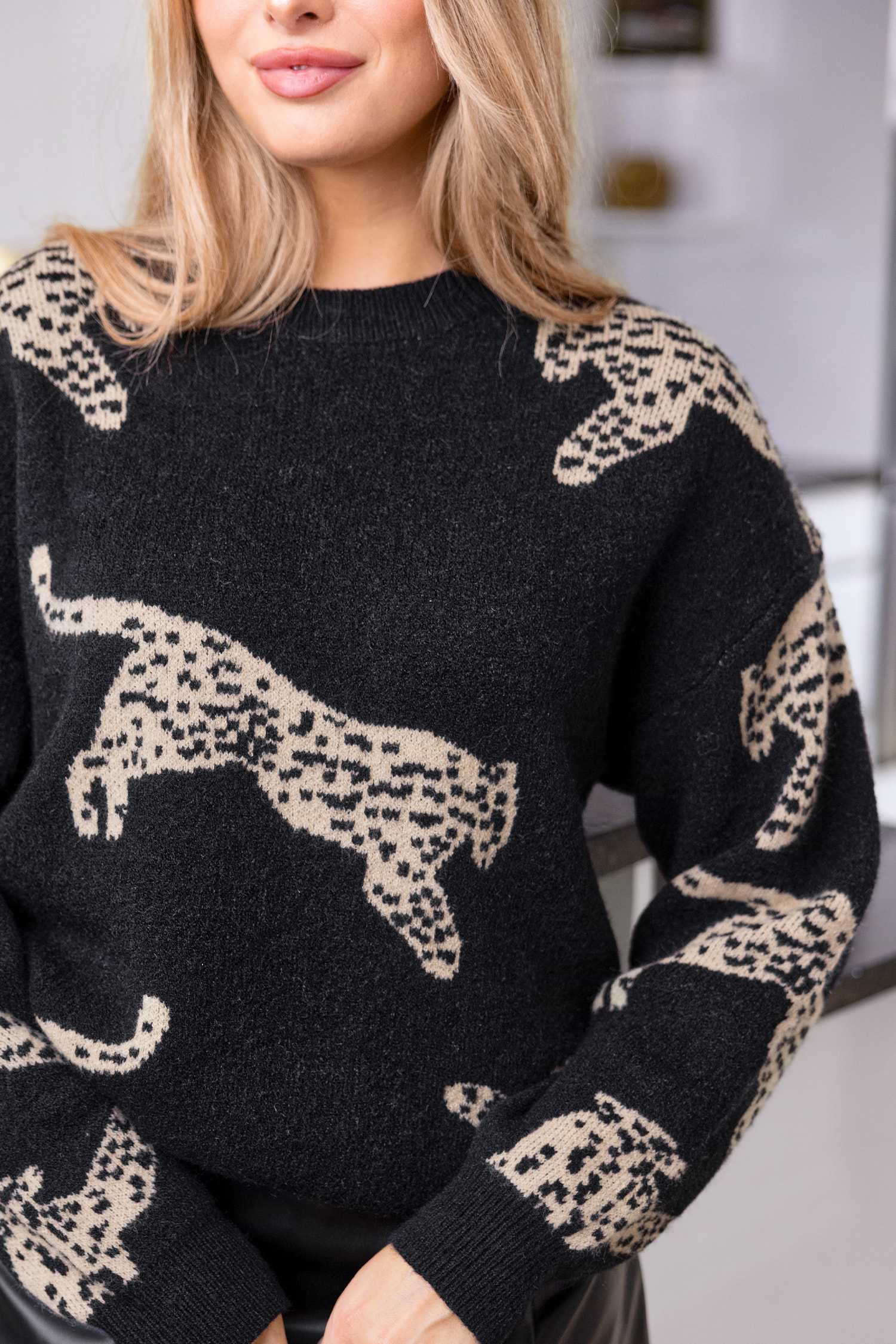 Wildin' Leopard Sweater | Bold & Cozy Vibes | Cupshe