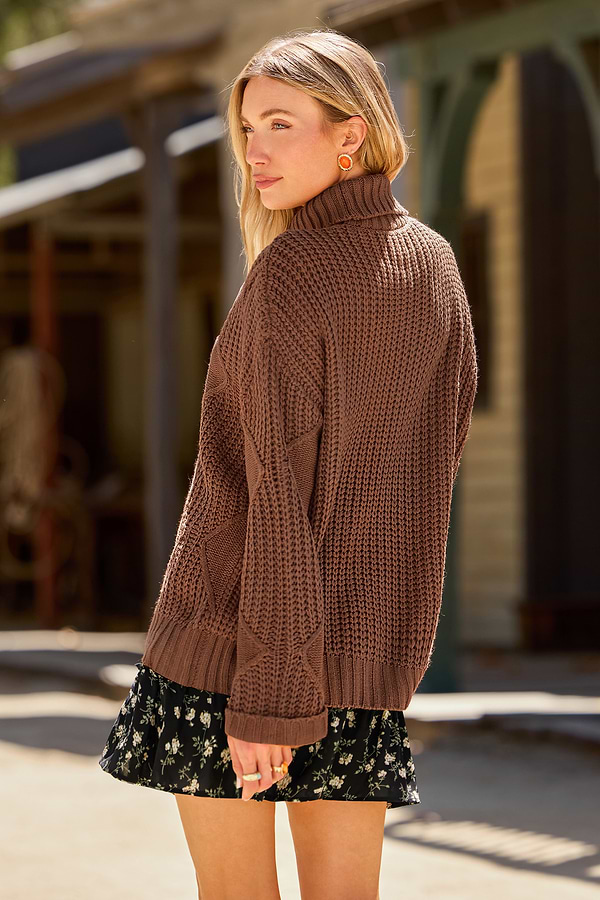 Apple Crisp Brown Sweater