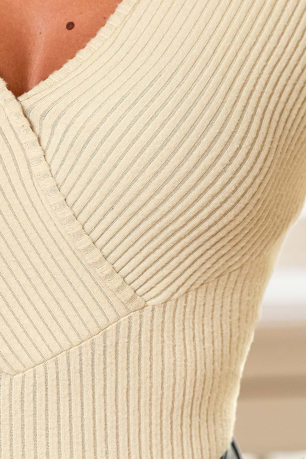 Out of Pocket Beige Top