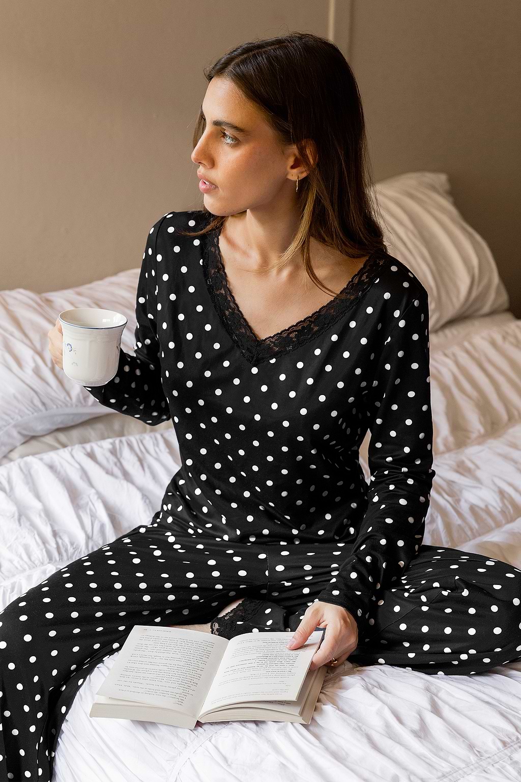 Sleep Easy Polka Dot Pajama Set