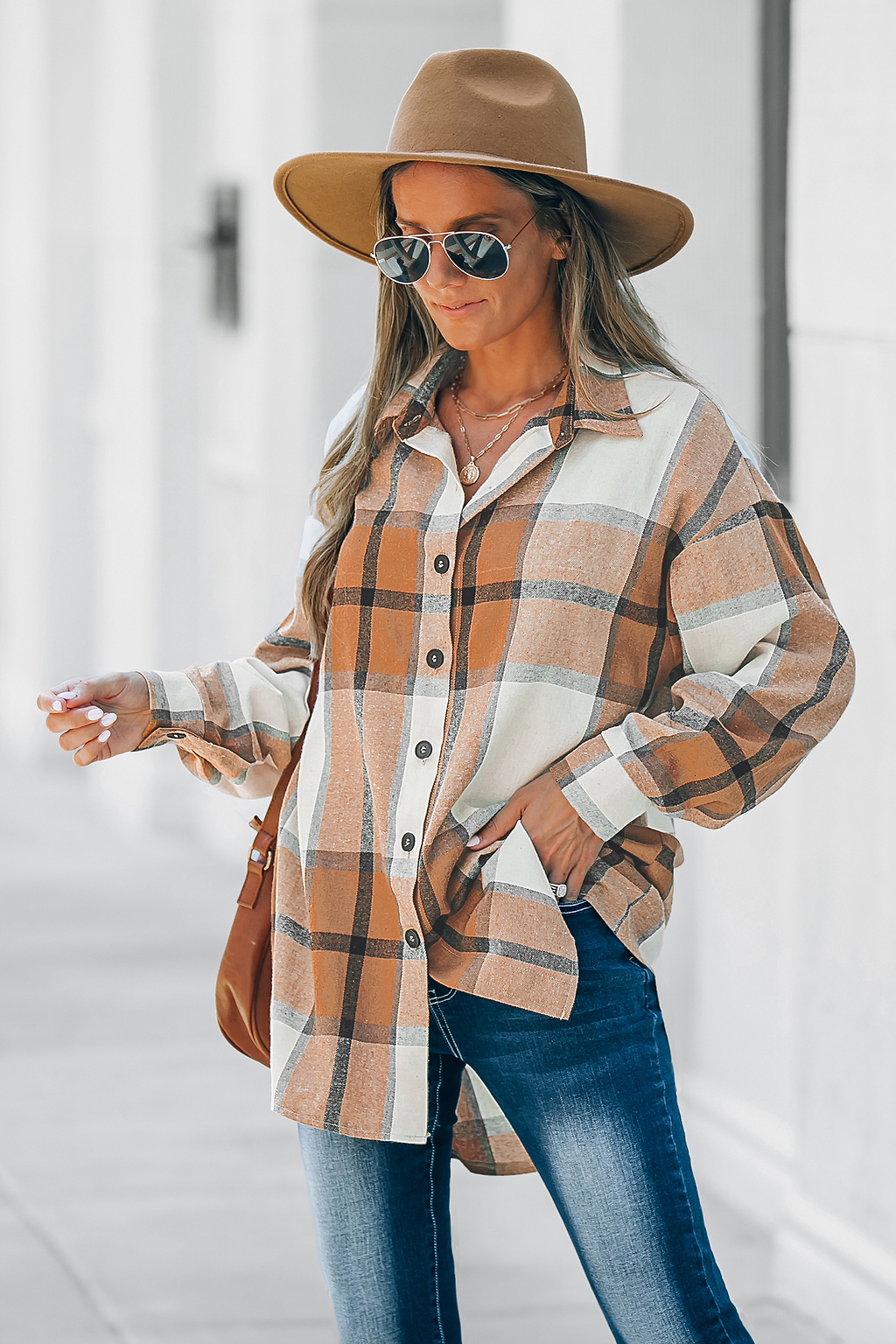 Adaline Plaid Oversized Shirt