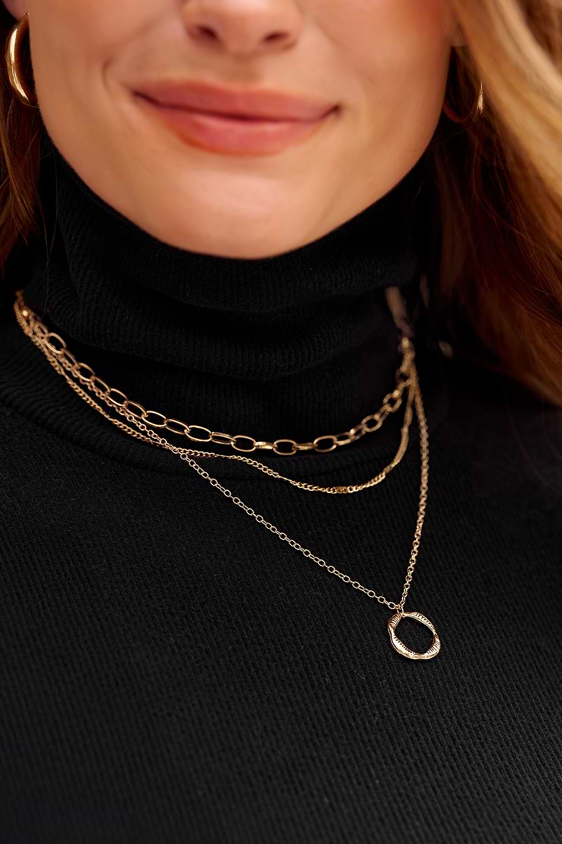 Tiny but Mighty Gold-Tone Necklace Set