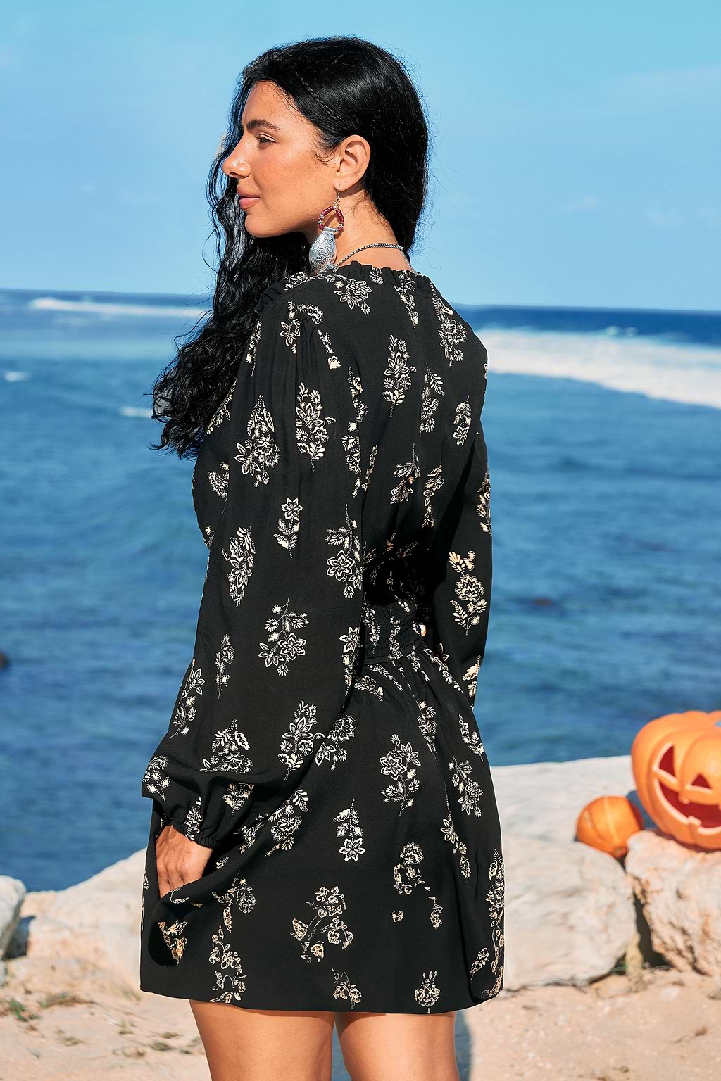 Enchanted Evening Floral Mini Dress