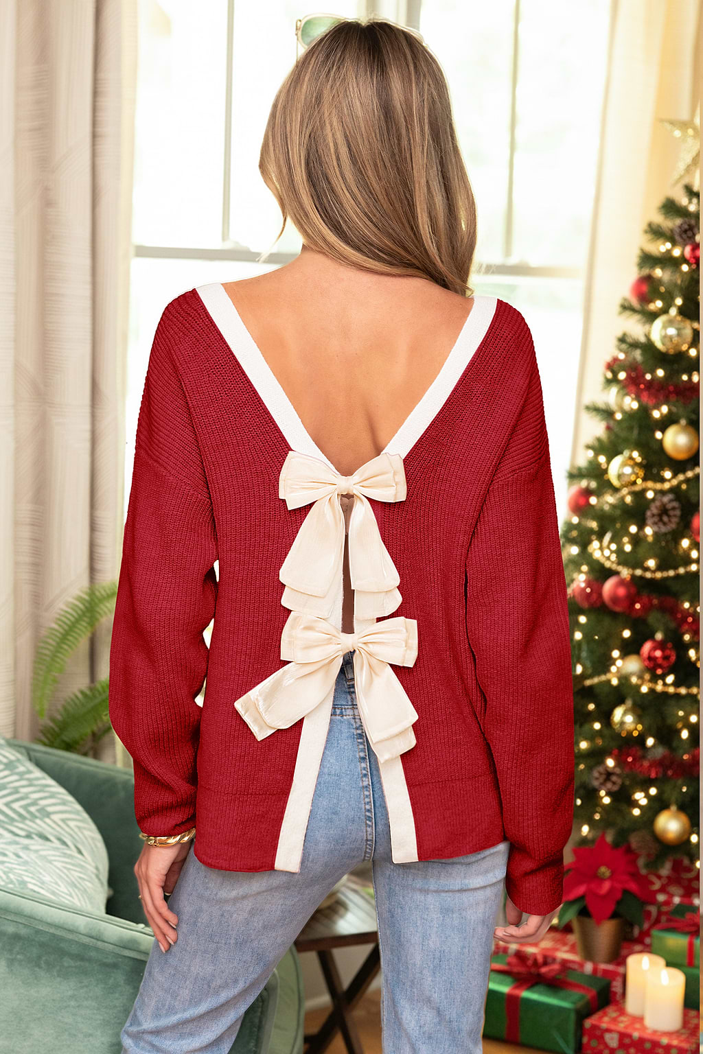 Warm & Bright Red Sweater