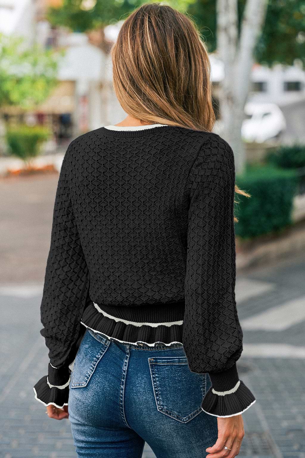 Spin Around Black Sweater