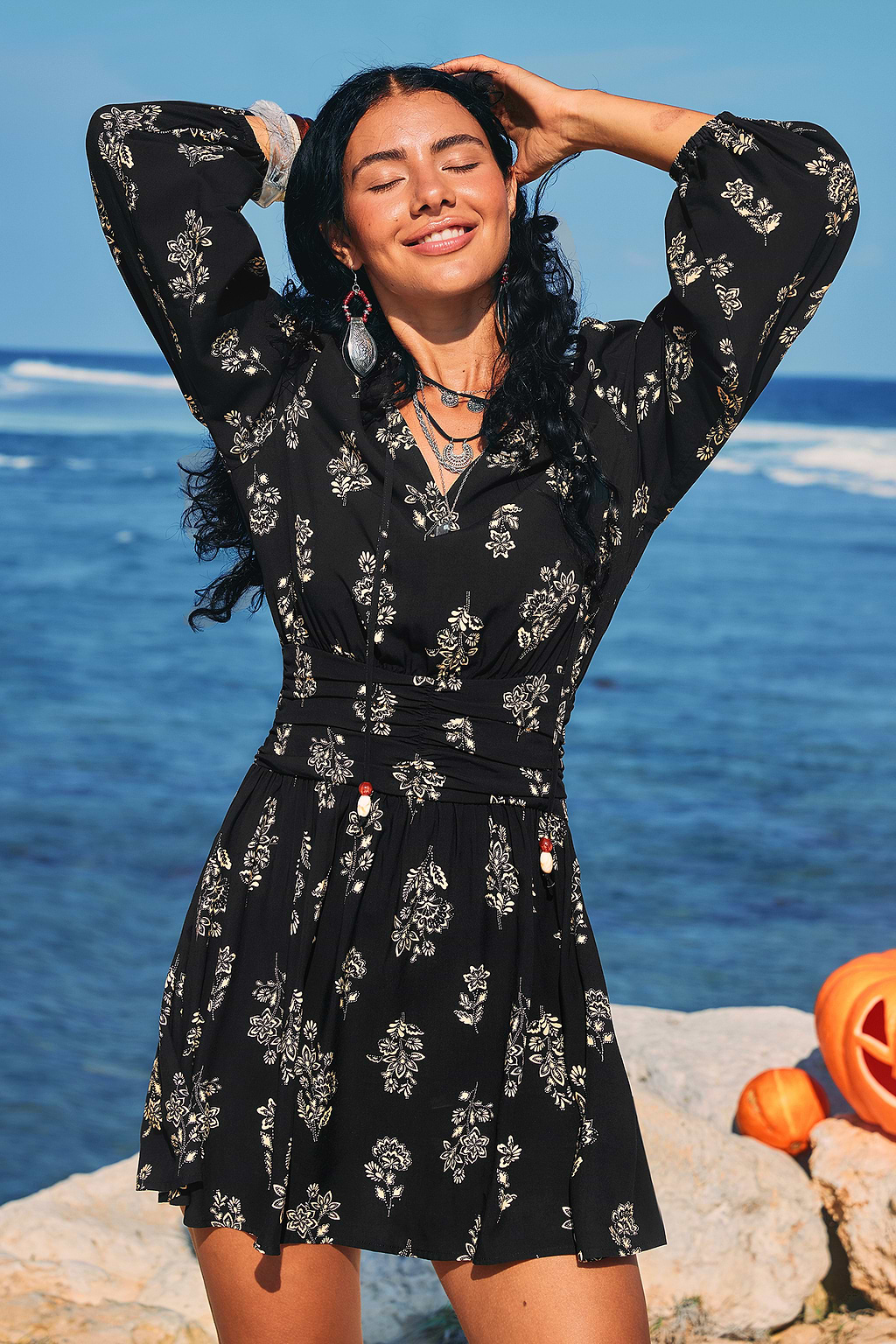 Enchanted Evening Floral Mini Dress