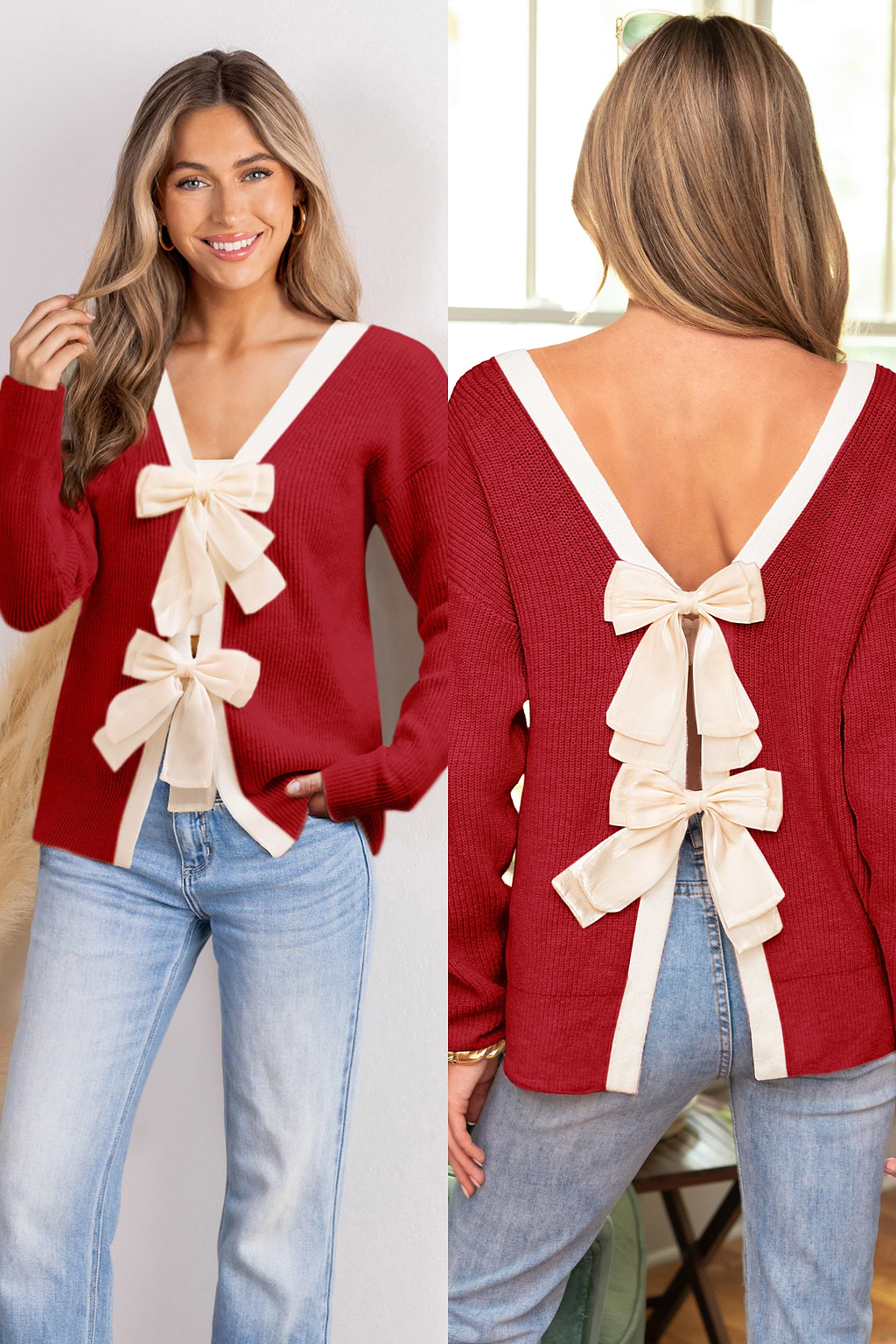 Warm & Bright Red Sweater