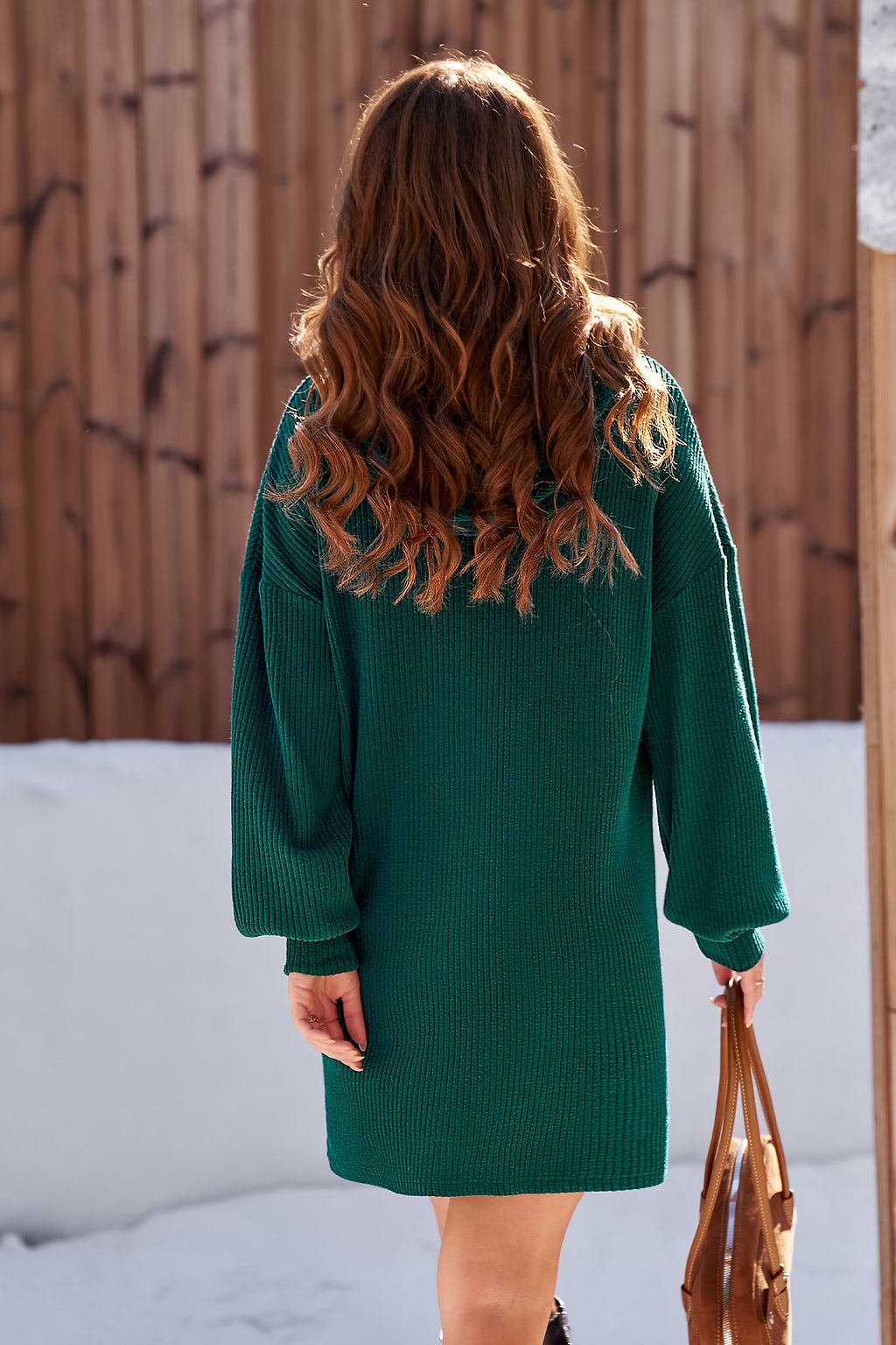 Suikerpapavergroene minijurk