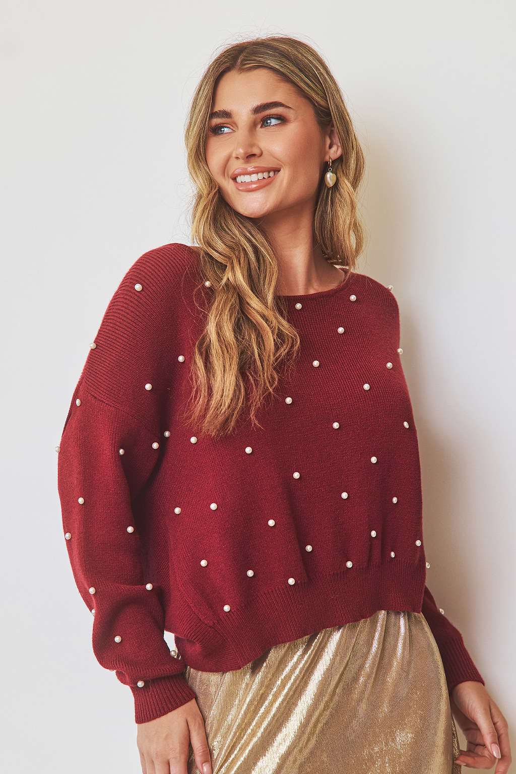 Luxe Touch Red Sweater
