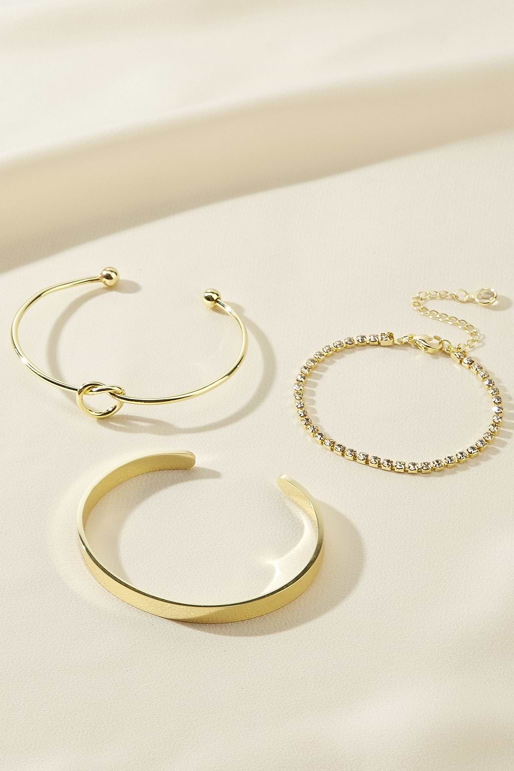 Juego de pulseras Glow for It en tono dorado