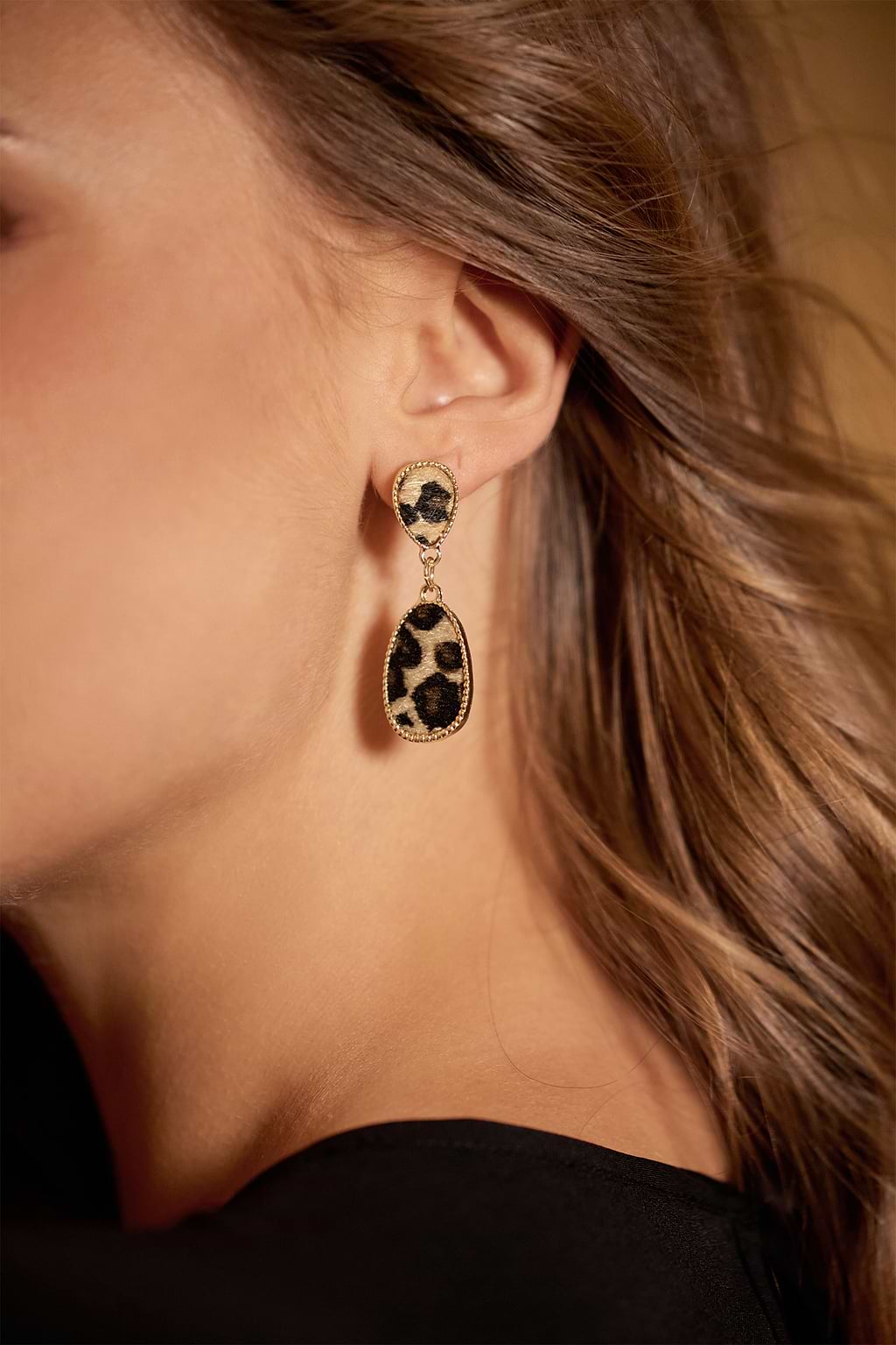 Feline Fancy Animal Print Earrings