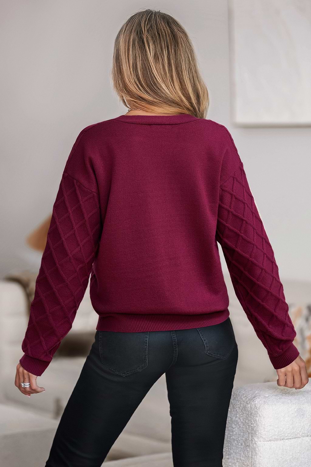Wild Berry Red Cardigan