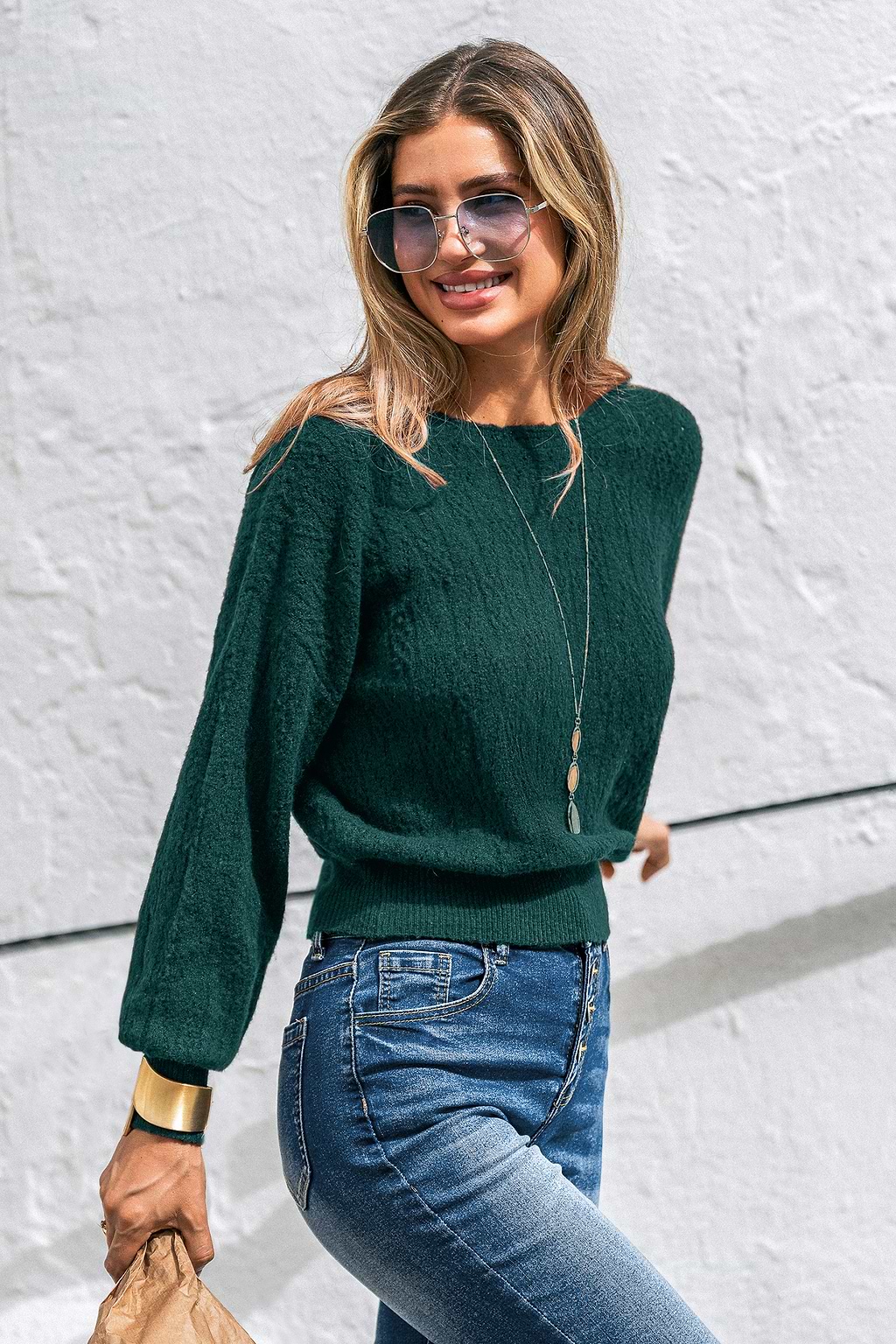 Falling for Fall Green Reversible Sweater