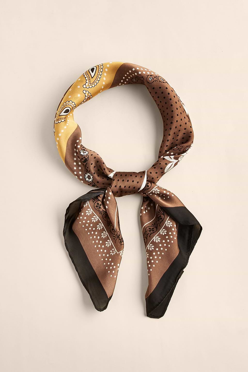 Tied in Satin Ornate Scarf