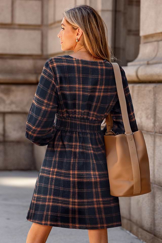 Hitting the Books Plaid Mini Dress | Smart-Girl Chic | Cupshe