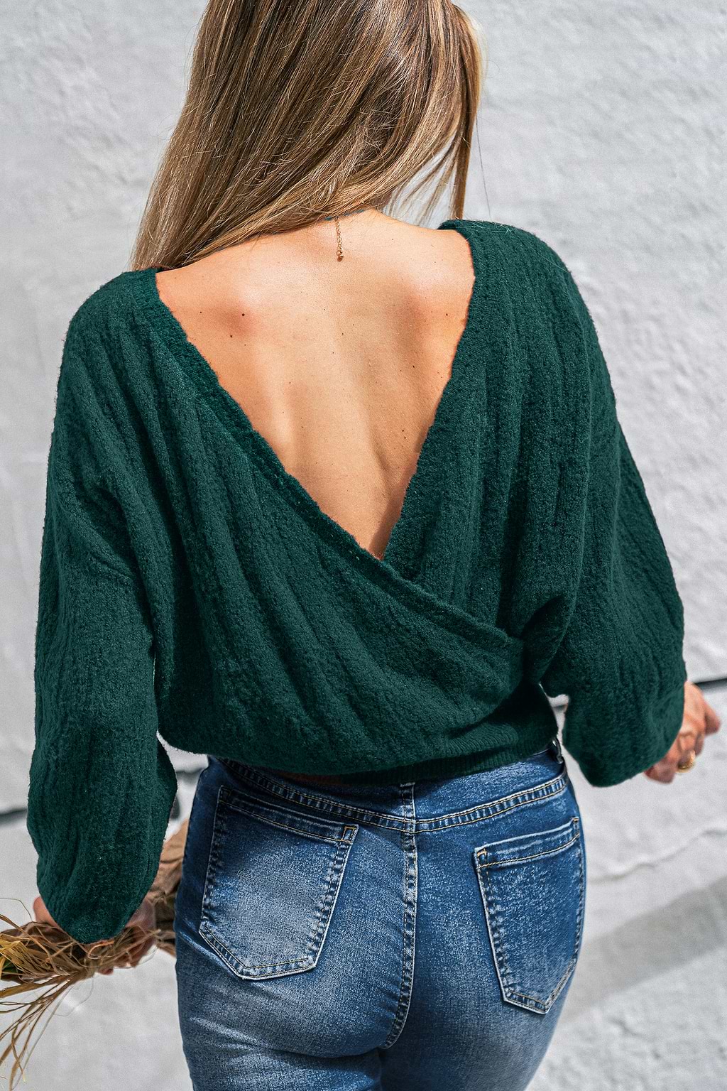 Falling for Fall Green Reversible Sweater