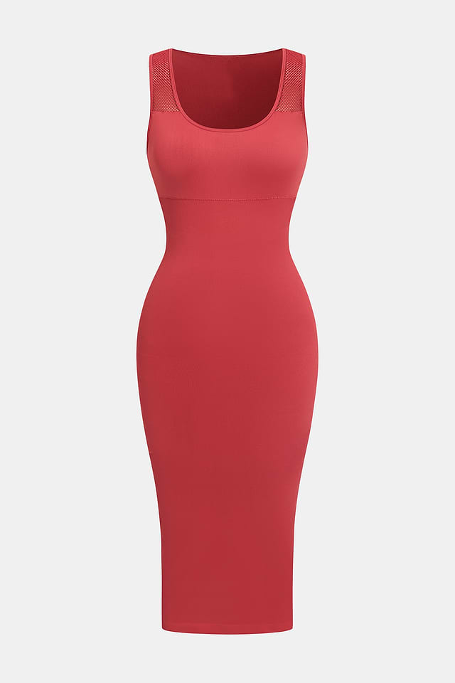 Cupshe Amanda Red Shapewear Midi Dress - Red - S