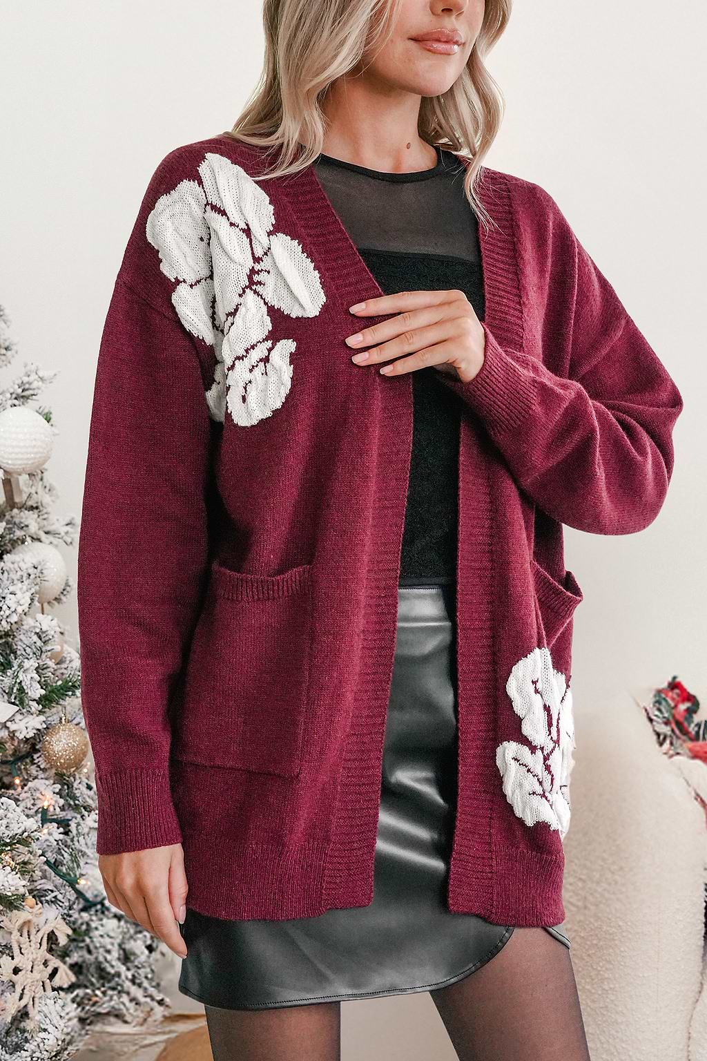 Swoon Red Cardigan