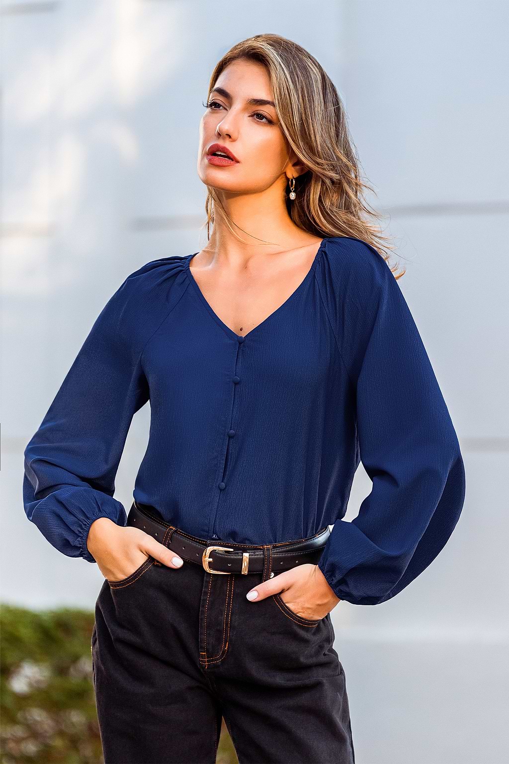 Catch a Vibe Blue Top