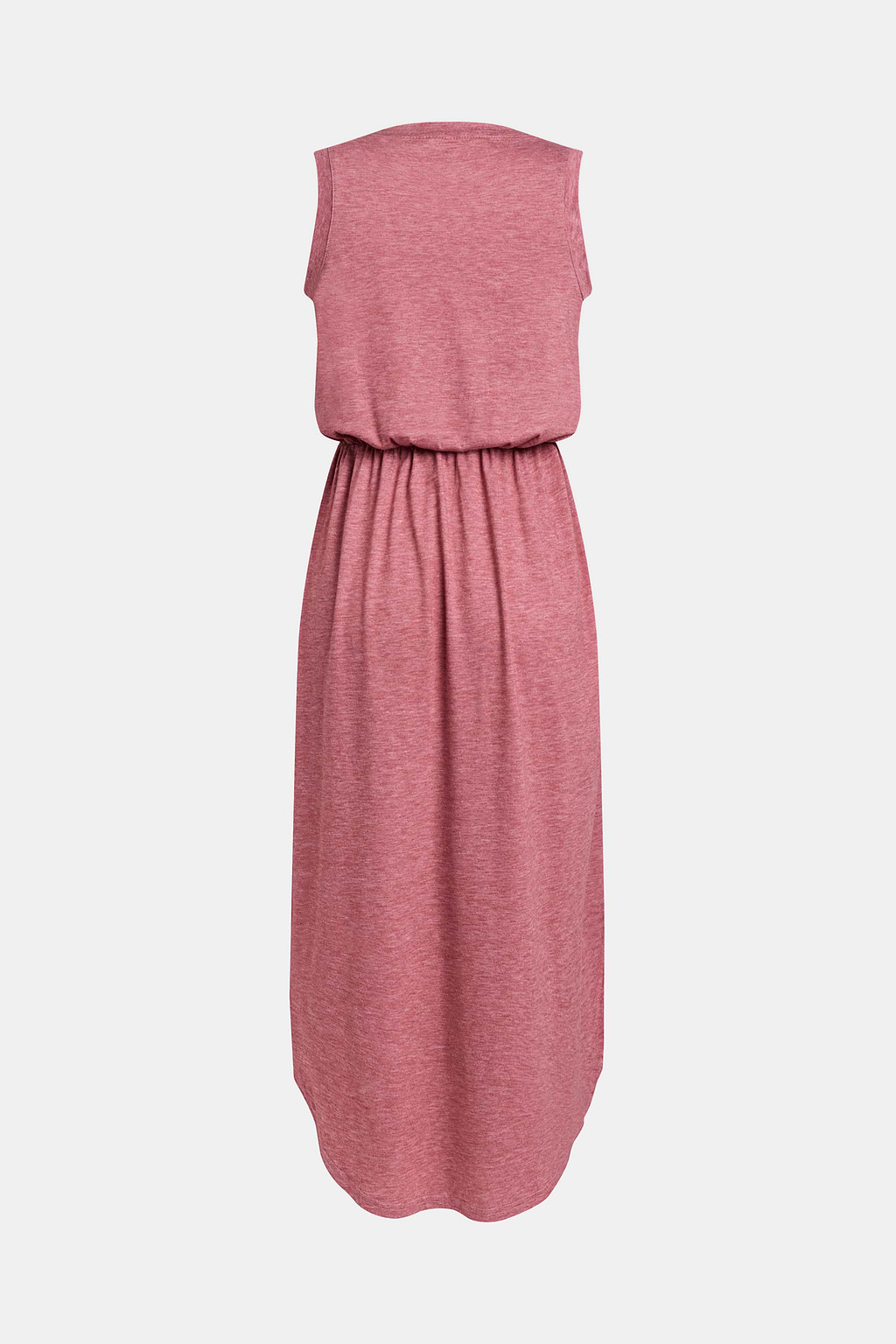 Robe rouge avec col rond