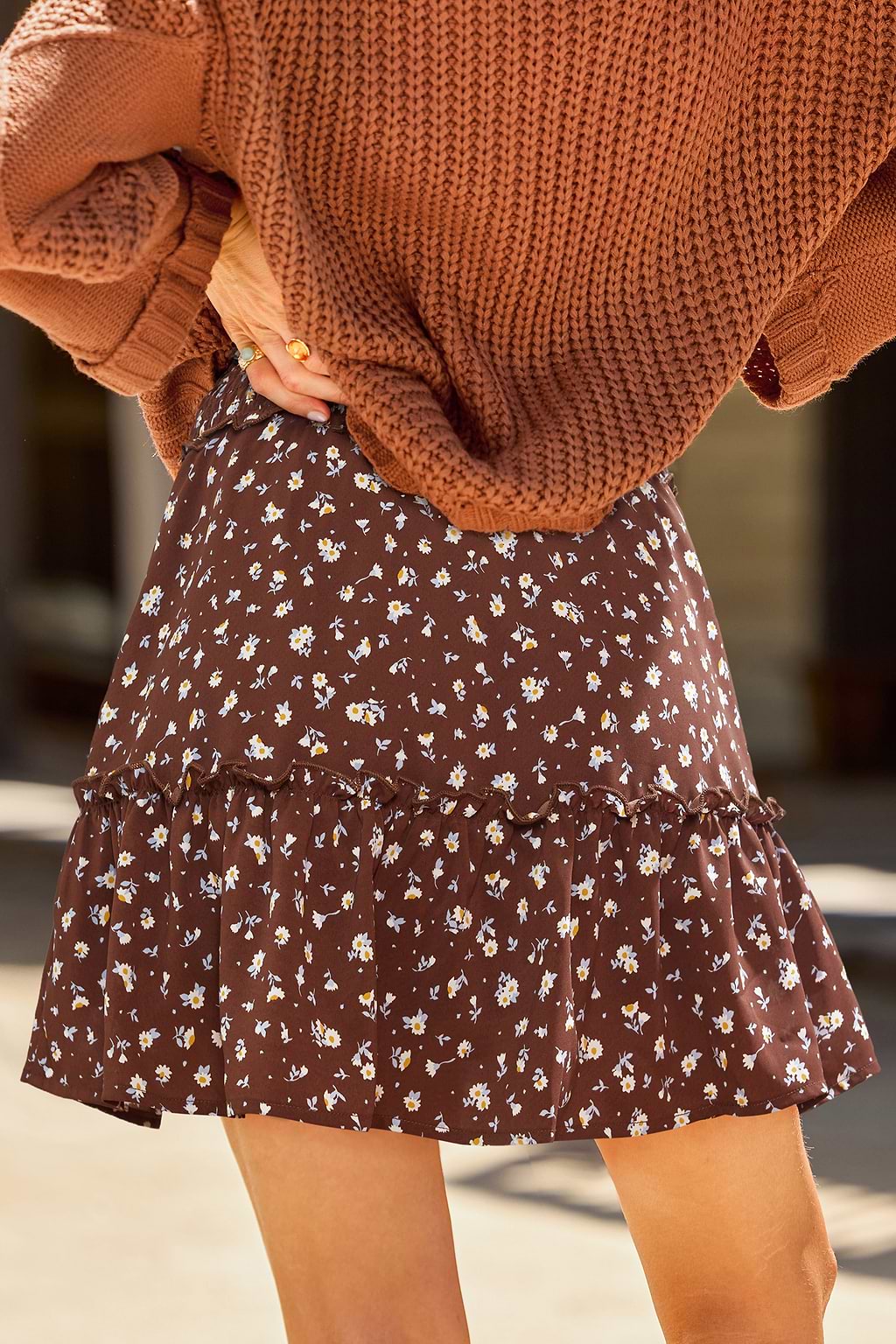 Floriculture Floral Mini Skirt