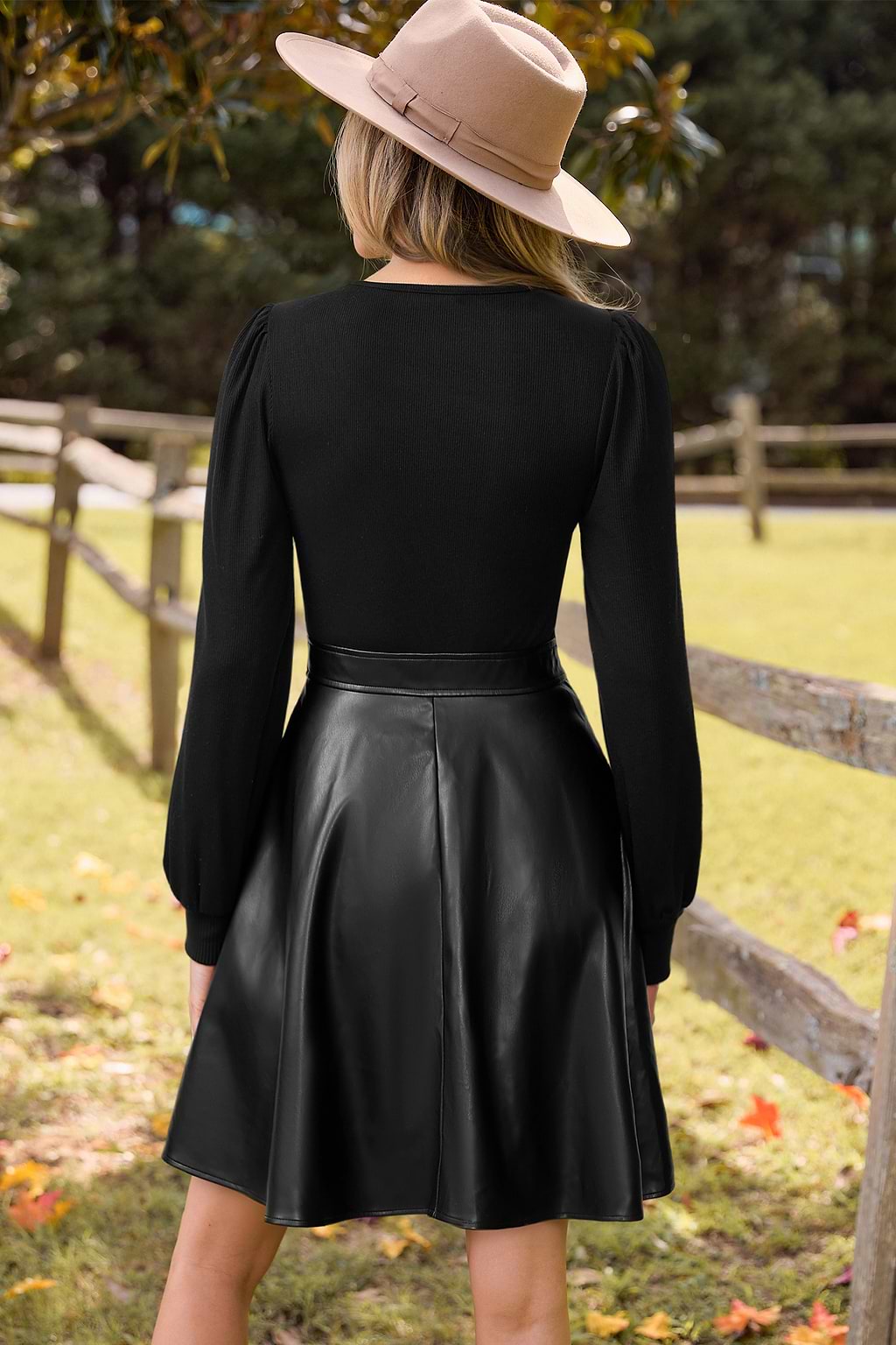 One More Dance Black Mini Dress