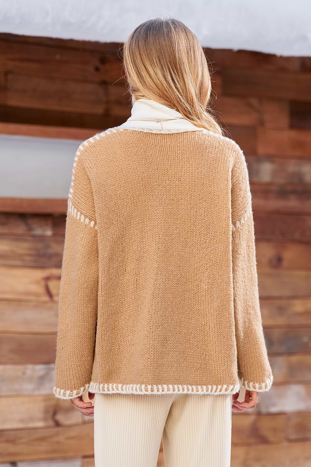 Cardigan arancione Wrap It Up