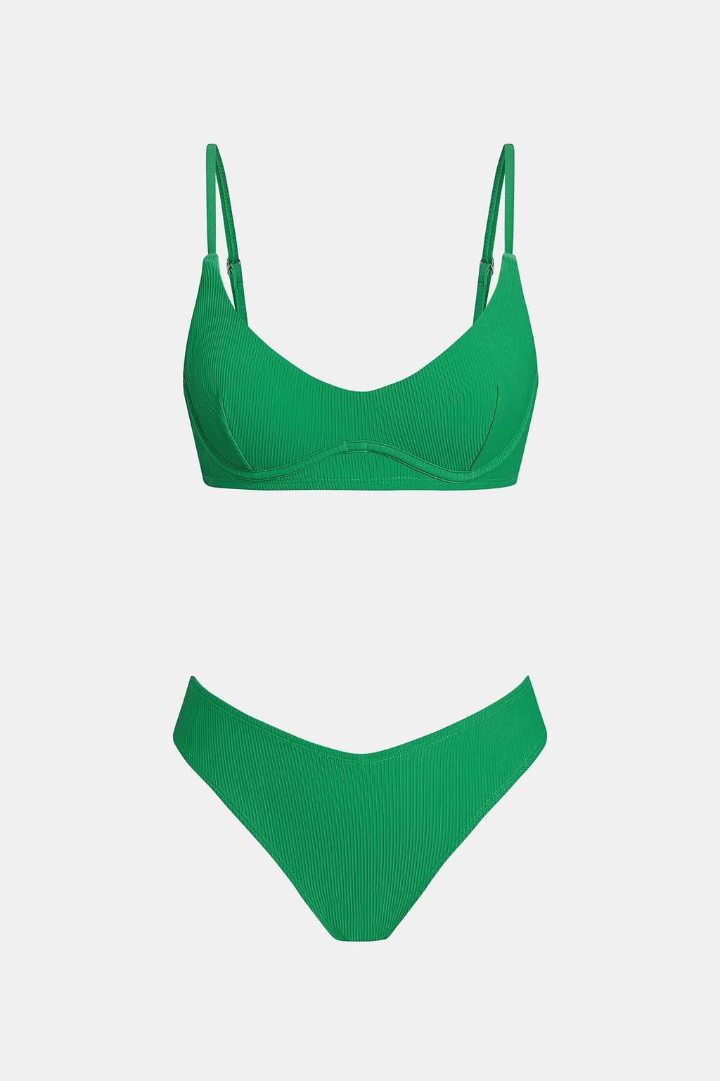 Coral Cay Green Bikini Set