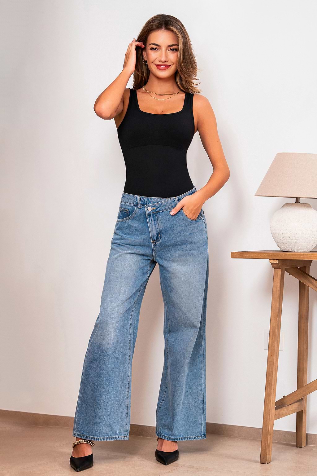In Character Black Shapewear Top