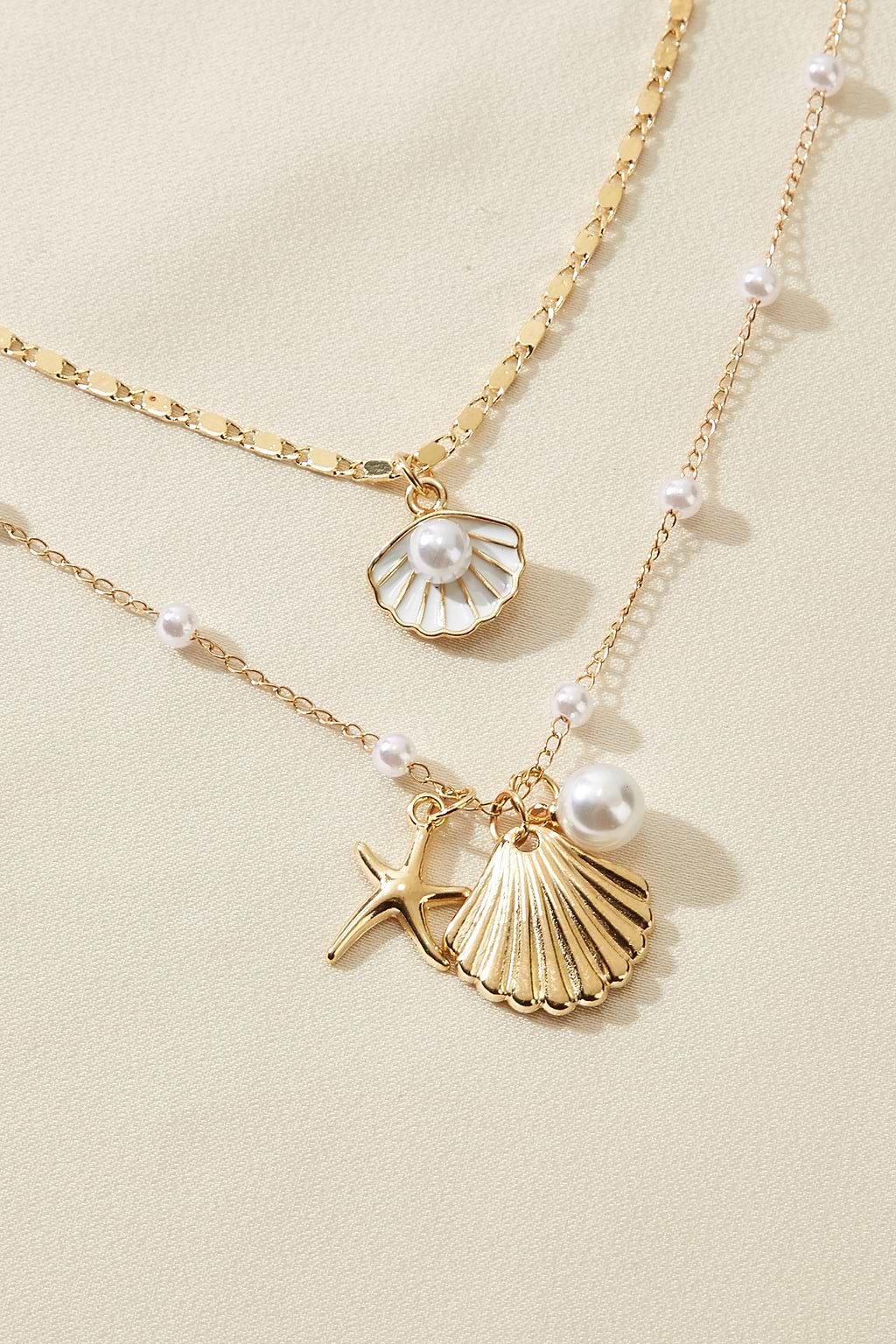 Conjunto de collar dorado Cabana Nights