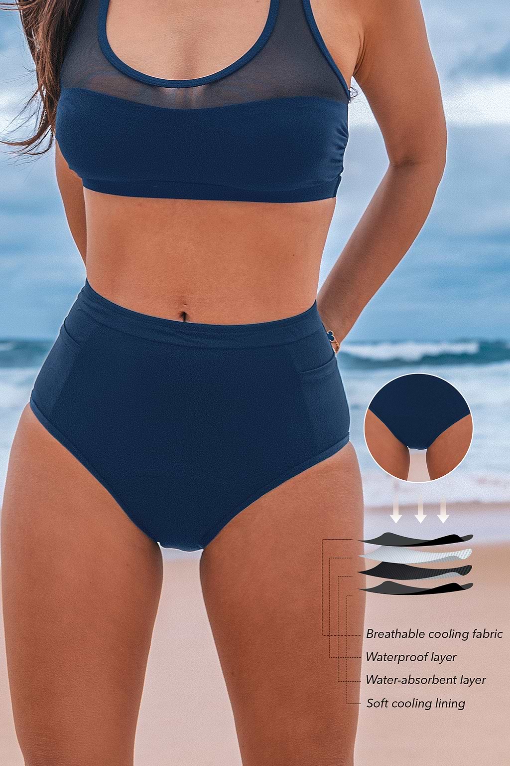 Go Getter Blue Swimwear Bottoms