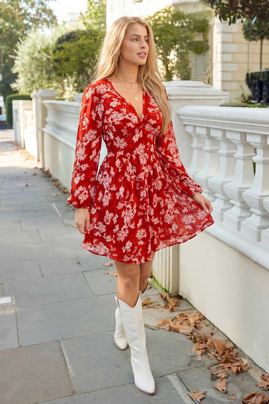 Lady Like Floral Mini Dress