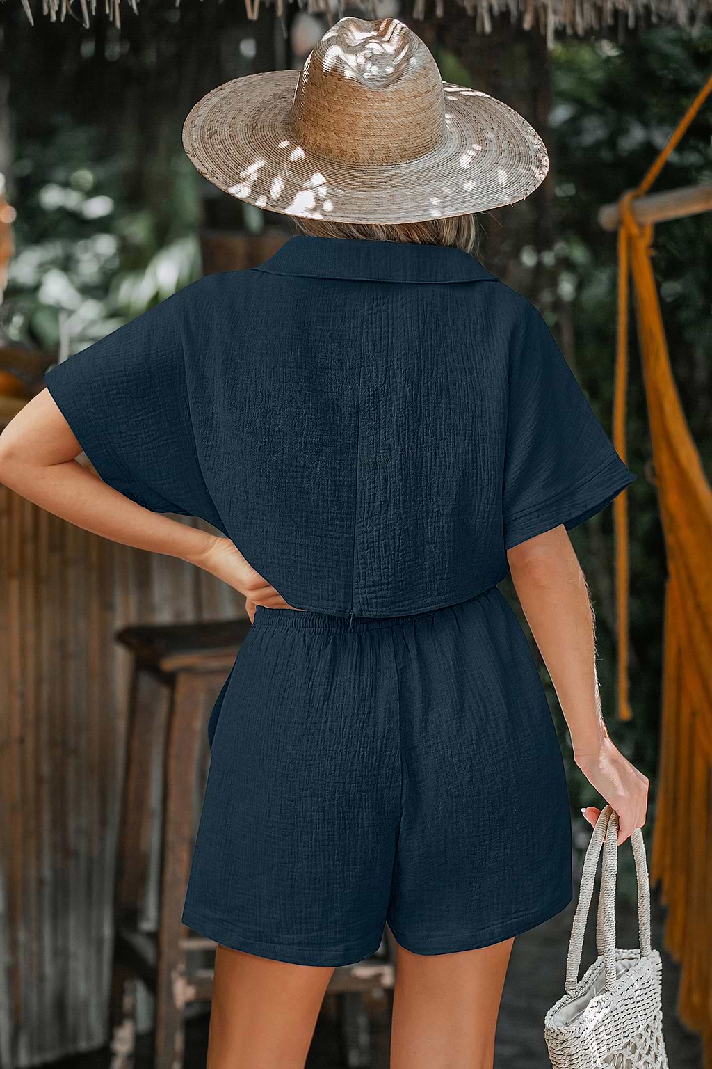 Sassy Spin Blue Romper