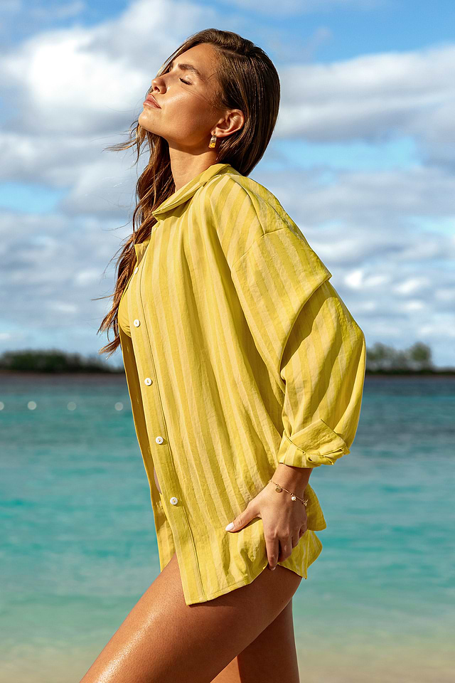 Blouse manches courtes vert femme Bréal