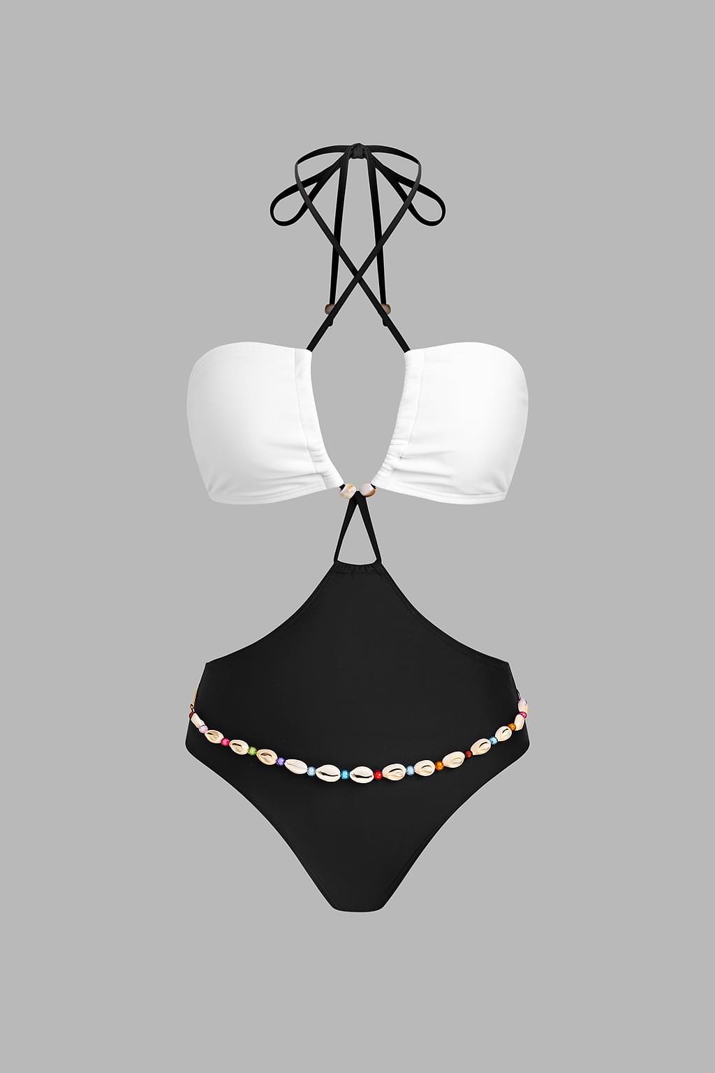 Ocean Lover Two-Toned Monokini Swimsuit