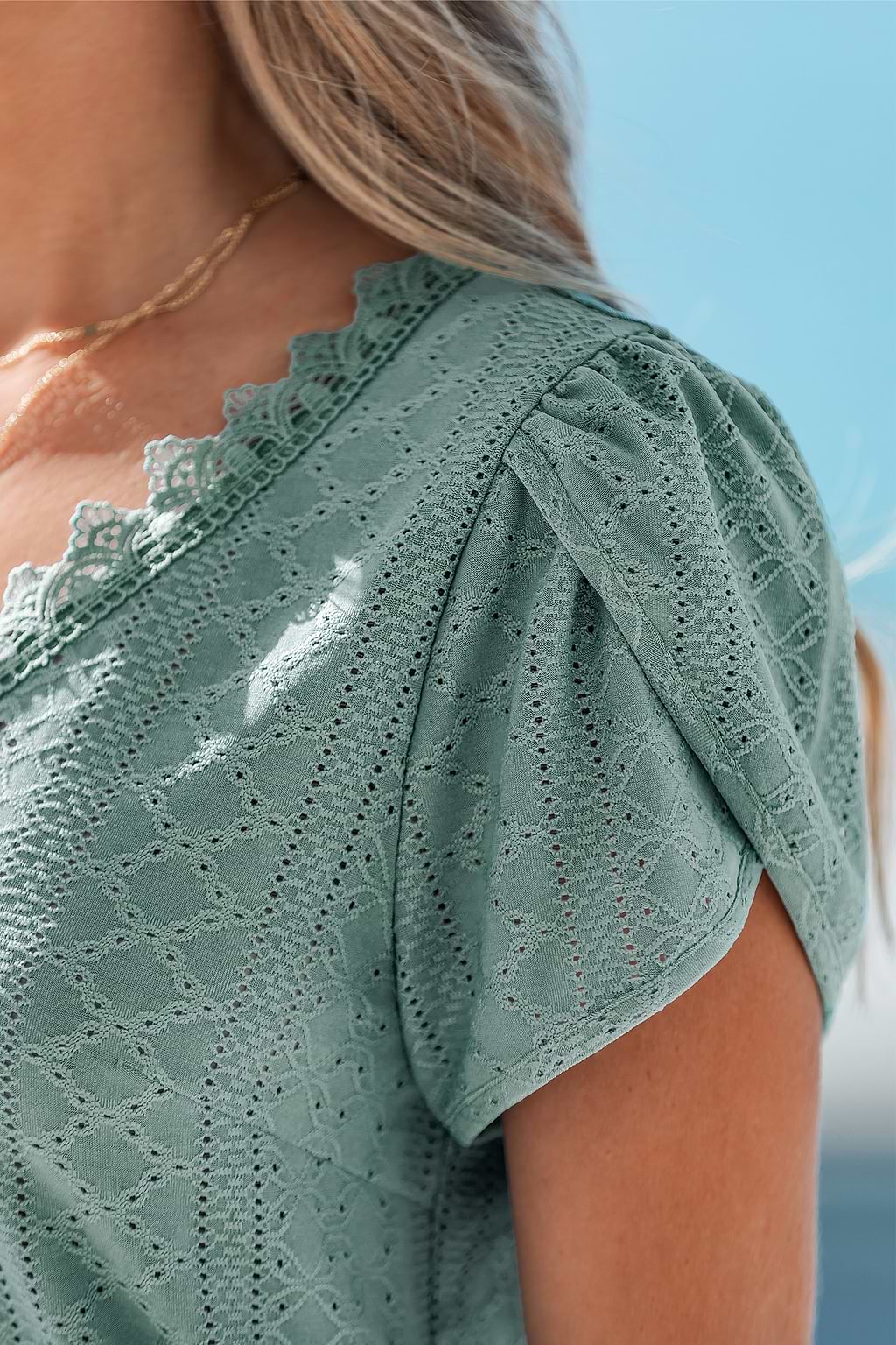 So Precious Green Top