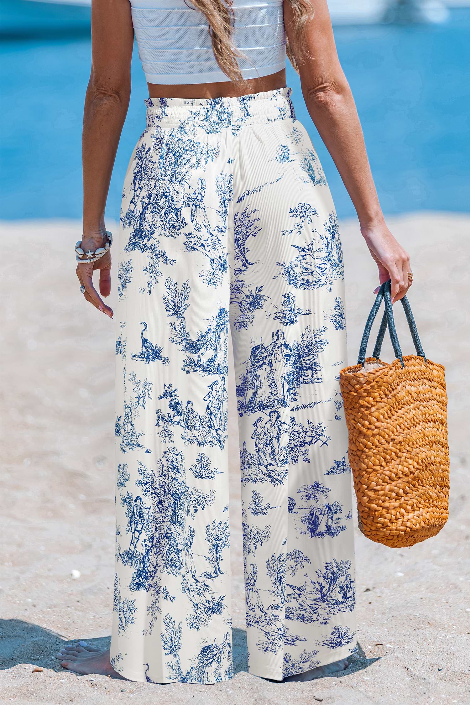 Into the Woods Floral Pants | Relaxed Fit & Smocked Waist | Cupshe