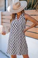 She's All That Abstract Mini Dress