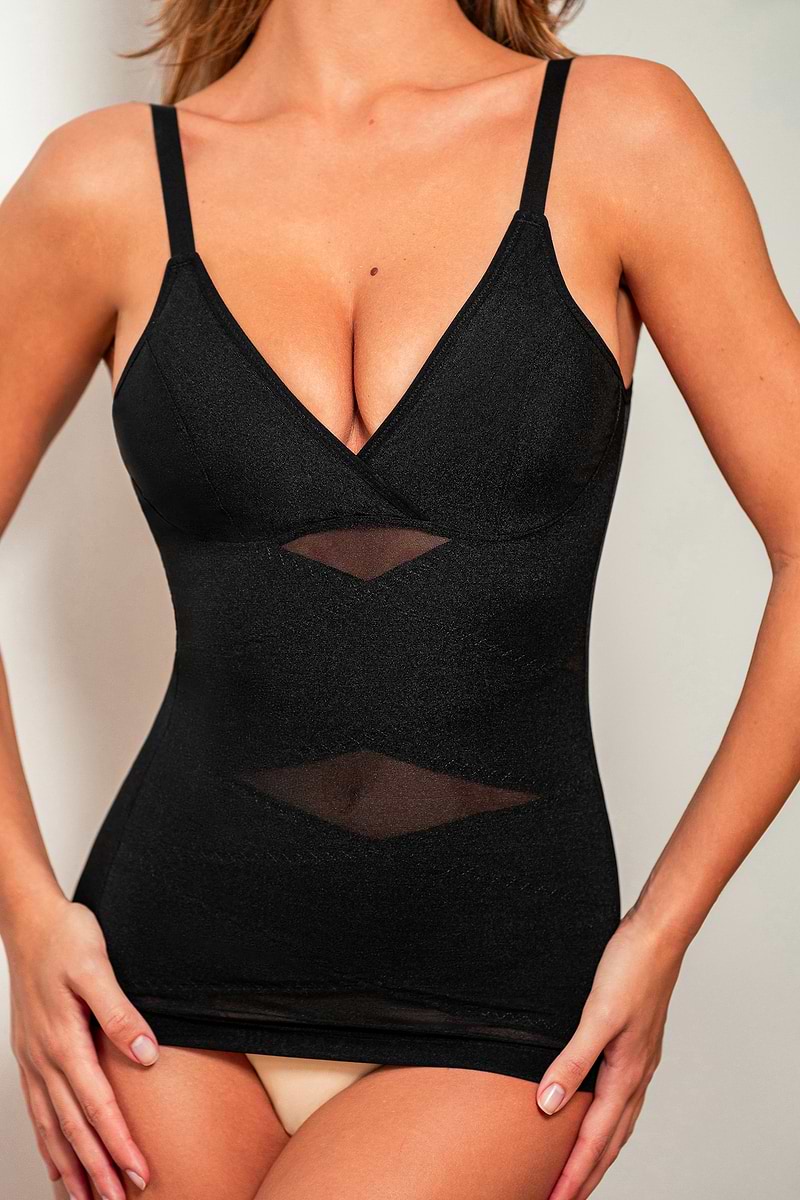 Hold That Thought Black Shapewear Top