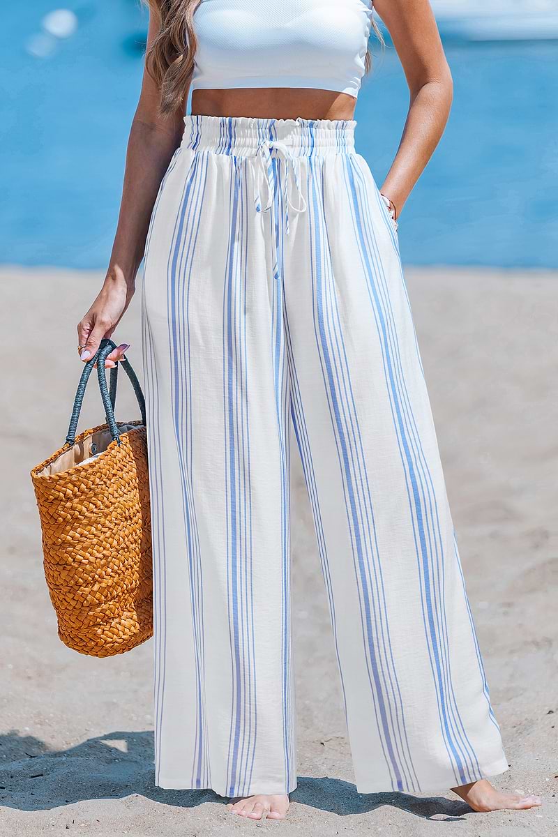 Cotton Cloud Striped Pants