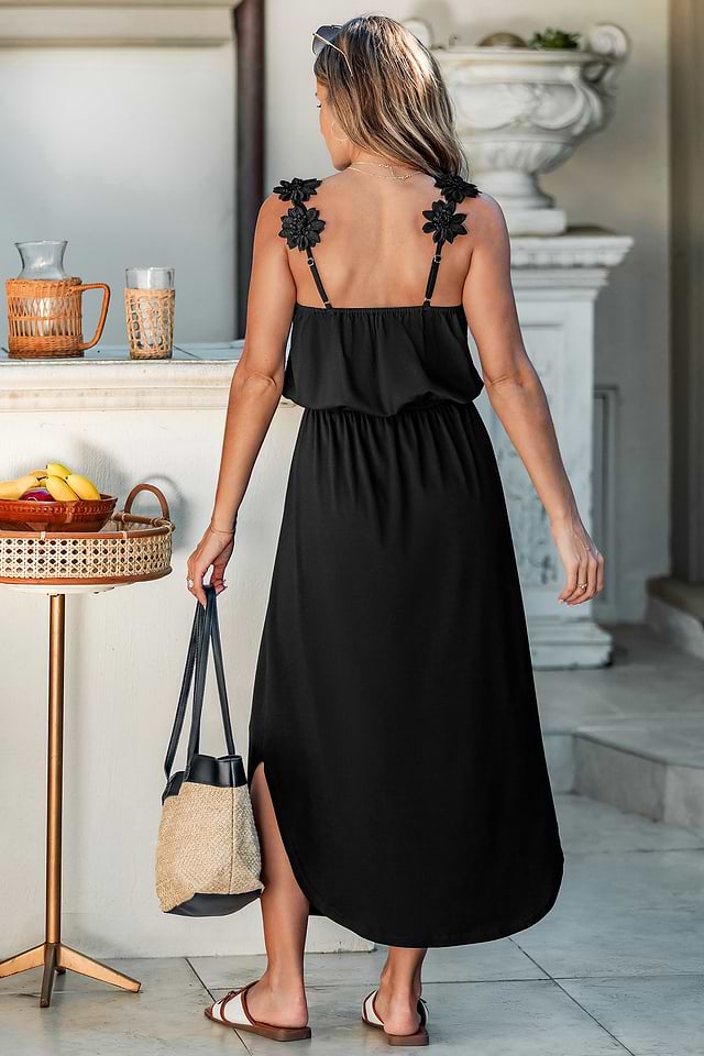 short black maxi dress Demi Maxi Dress