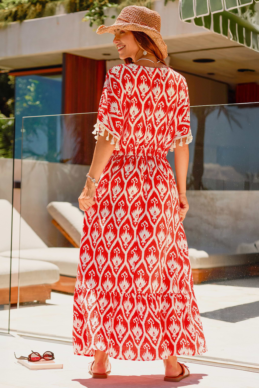 LA Sunset Ornate Maxi Dress