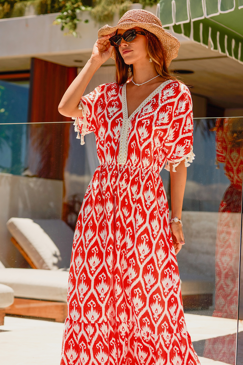 LA Sunset Ornate Maxi Dress