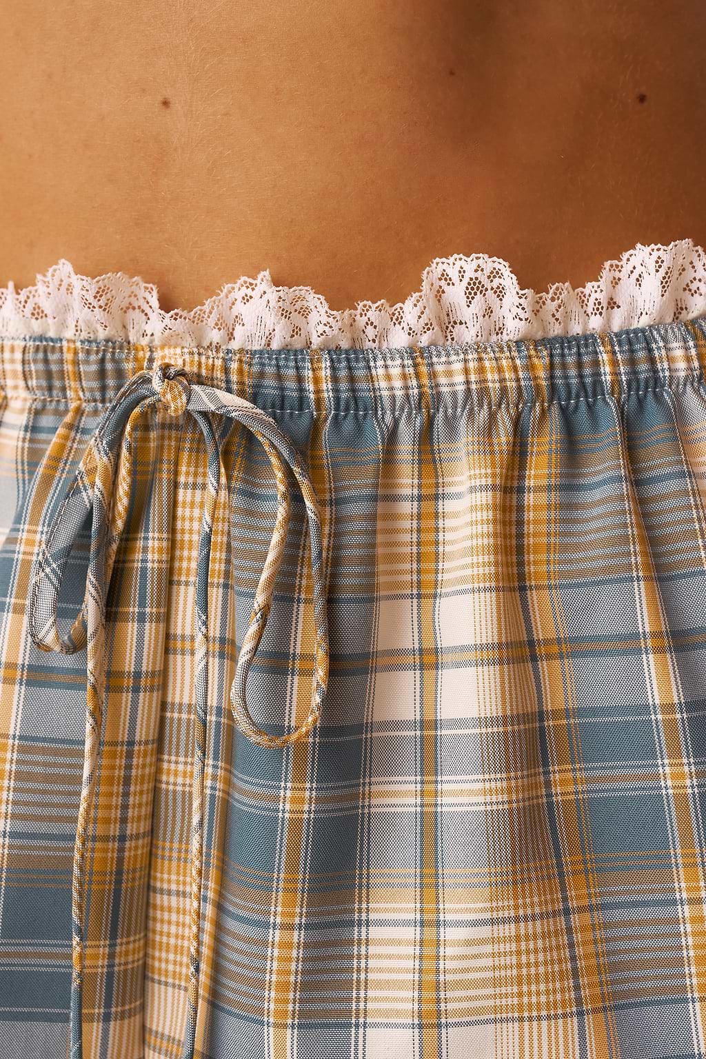 Peaches & Dreams Plaid Pajama Pants