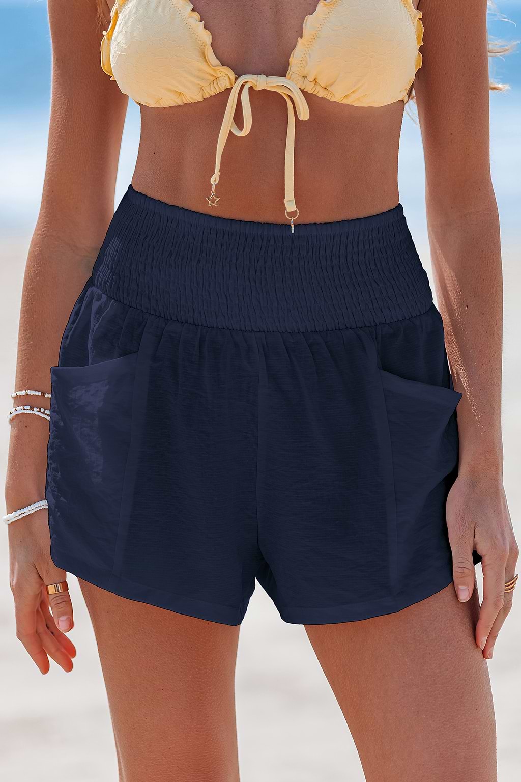 Cloud Nine Navy Cover-Up Shorts