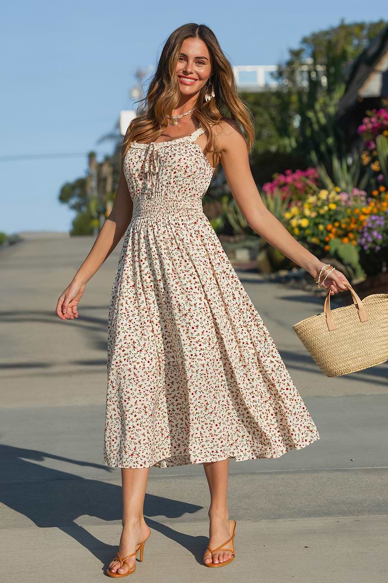 Cottage Dream Floral Maxi Dress